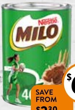 Foodworks Nestlé Milo 395/460g offer