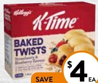 Foodworks Kellogg's K-time Twists 185g offer