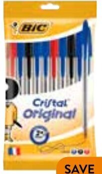 Foodworks Bic Cristal Easy Glide Pens 10 Pack offer