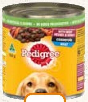 Foodworks Pedigree Wet Dog Food 700g offer