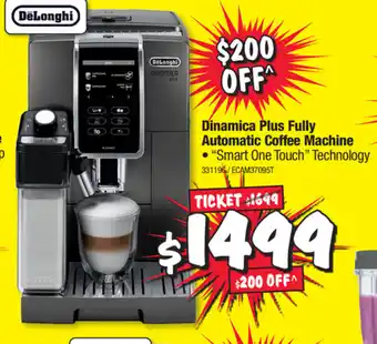 JB Hi-Fi Dinamica Plus Fully Automatic Coffee Machine offer