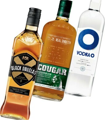 IGA Black Douglas Scotch, Cougar Bourbon or Vodka O 700mL offer