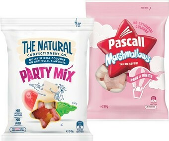IGA Pascall, The Natural Confectionery Co. or Cadbury Bags 160-350g Selected Varieties offer