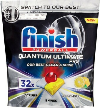 IGA Finish Powerball Quantum Ultimate Pro Dishwasher Tablets 32-34 Pack Selected Varieties offer
