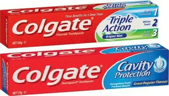 IGA Colgate Triple Action or Cavity Protection Toothpaste 160-175g Selected Varieties offer