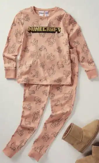 Target Minecraft Knit Pyjama Set. Size 6-16 offer