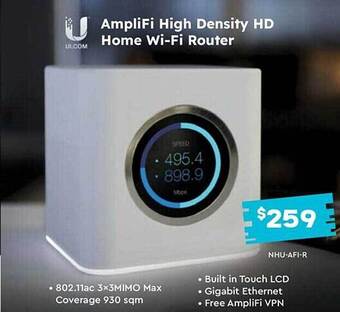 Leader Computers Amplifi high density hd home wi-fi router offer