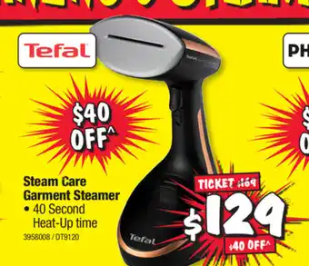 JB Hi-Fi Tefal - Steam Care Garment Steamer - 3958008/DT9120 offer
