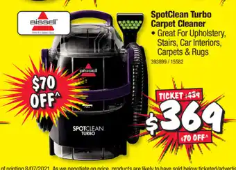JB Hi-Fi Bissell - SpotClean Turbo Carpet Cleaner - 393899 / 15582 offer