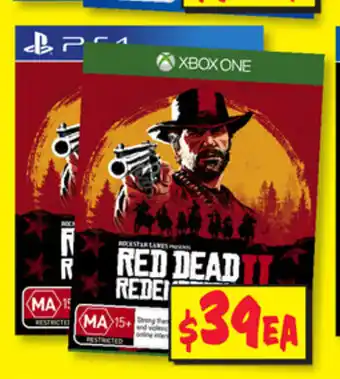 JB Hi-Fi PS4/Xbox - Red Dead Redemption II offer
