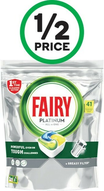 Woolworths Fairy Platinum Dishwashing Tablets Pk 41 offer