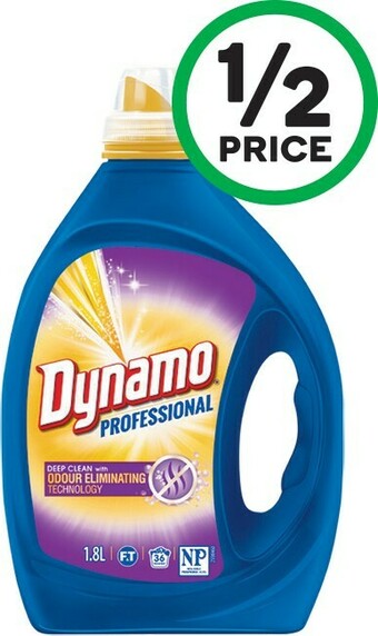 Woolworths Dynamo Professional Laundry Liquid 1.8 Litre offer