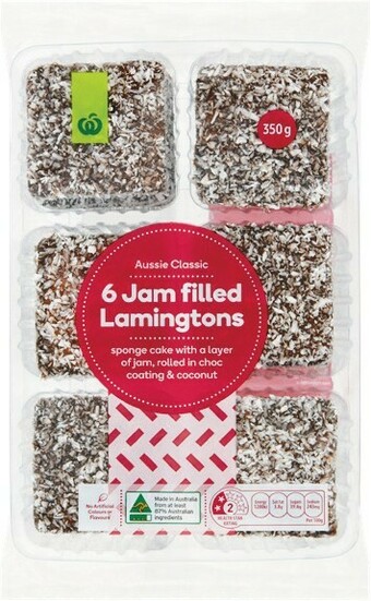 Woolworths Woolworths Lamingtons Plain or Jam Pk 6 or Fingers Pk 18 offer