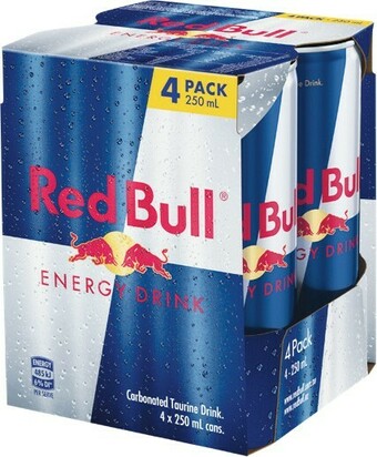 Woolworths Red Bull Energy Drink 4 x 250ml offer