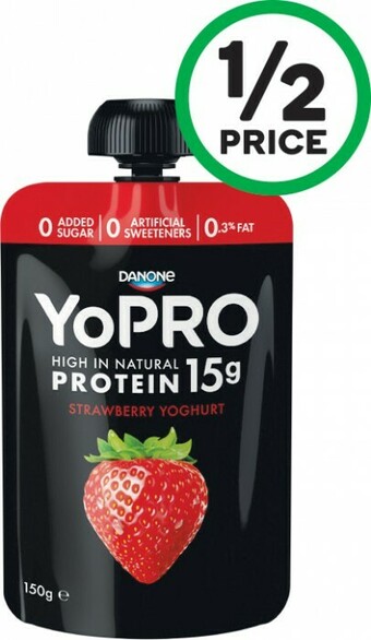 Woolworths Danone YoPRO Pouches 150g offer