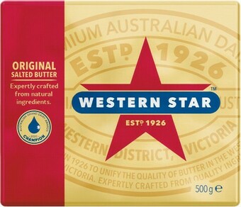 Woolworths Western Star Butter Block 500g – From the Fridge offer