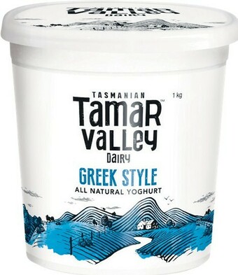 Woolworths Tamar Valley Greek Style Yoghurt 1 kg offer