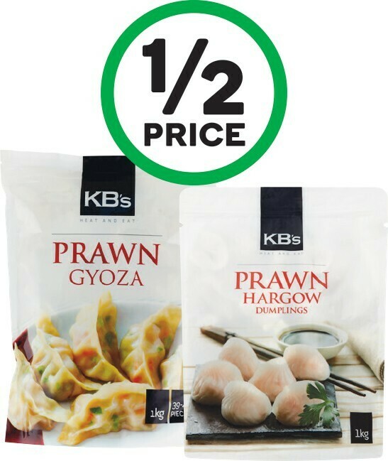 KB’s Prawn Gyoza or Hargow 1 kg offer at Woolworths