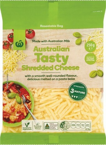Woolworths Woolworths Tasty Shredded Cheese 250g offer