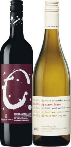 Woolworths Coonawarra Ink Cabernet Sauvignon OR Squealing Pig Sauvignon Blanc 750ml offer