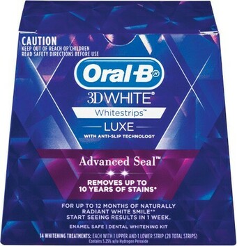 Woolworths Oral-B 3D White Luxe Whitening Treatment Strips Pk 14 offer