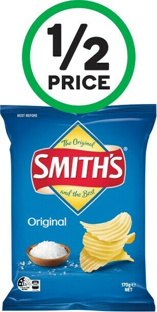 Woolworths Smith’s Crinkle Cut 150-170g offer