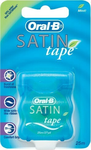 Woolworths Oral-B Dental Floss Satin Tape Mint 25 Metres offer