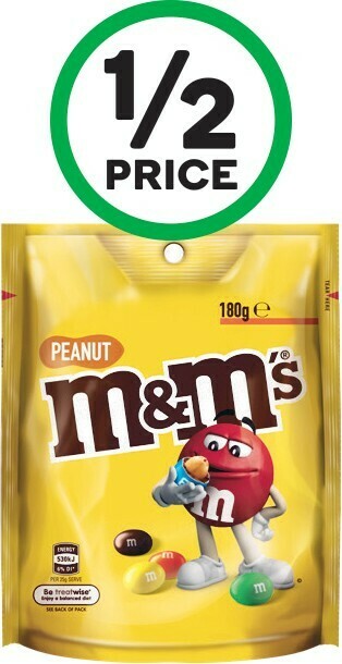 Woolworths Mars M&M’s, Maltesers or Pods 130-180g offer