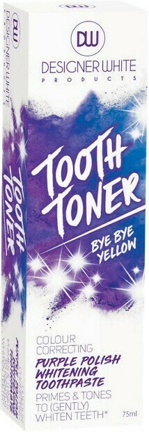 Designer White Tooth Toner Purple Polish Whitening Toothpaste 75ml