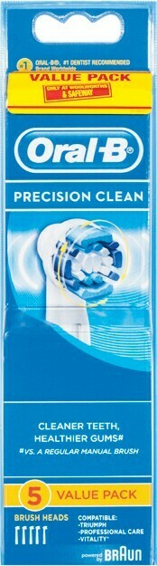 Woolworths Oral-B Precision Clean Toothbrush Replacement Electric Heads Pk 5 offer