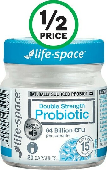 Woolworths Life-Space Double Strength Probiotic Capsules Pk 20* offer