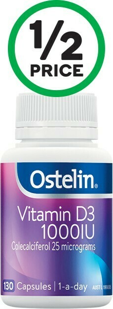 Woolworths Ostelin Vitamin D3 Capsules Pk 130* offer