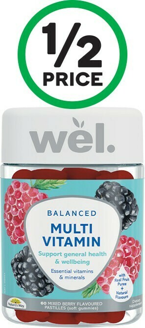 Woolworths Nature’s Way Wel Balanced Multi Vitamin Gummies Pk 60* offer