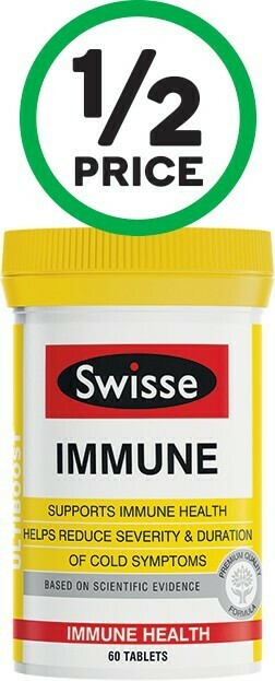 Woolworths Swisse Ultiboost Daily Immune Support Tablets Pk 60* offer