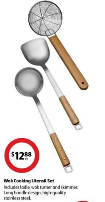 Coles Wok Cooking Utensil Set offer