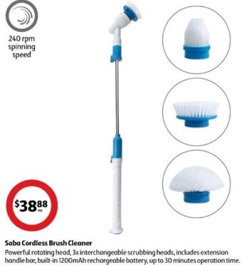 Coles Saba Cordless Brush Cleaner offer