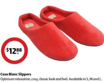 Coles Casa Blanc Slippers offer