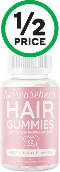 Woolworths Haircare Bear Hair Gummies Pk 60* offer
