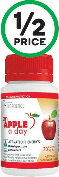 Renovatio An Apple a Day Activated Phenolics Antioxidants Tablets Pk 30*