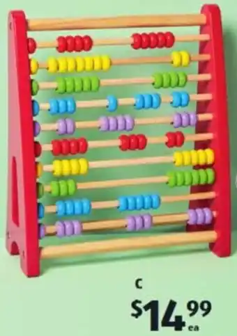 ALDI Wooden Abacus offer