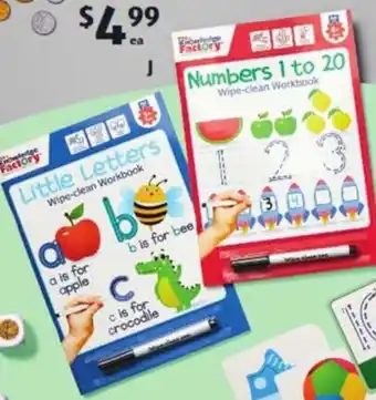 ALDI Wipe Clean Learning Workbooks offer