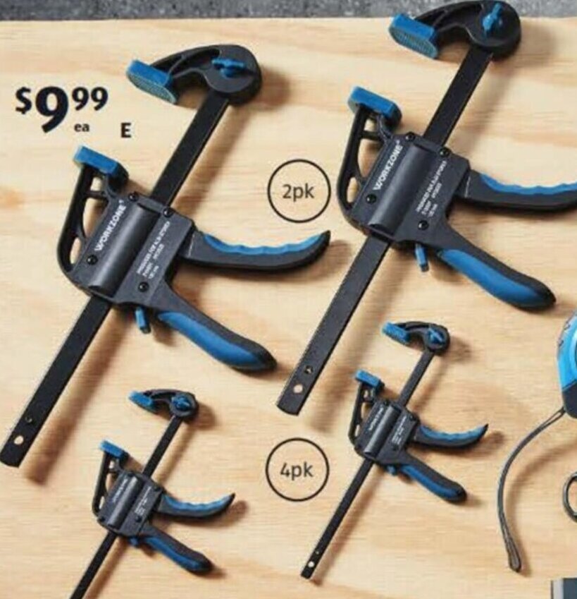 Quick Ratcheting Bar Clamps offer at ALDI
