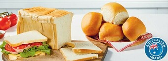 Coles Coles Bakery Rolls 6 Pack or Loaf 680g offer
