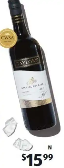 Taylors Special Release Shiraz 2021 750ml