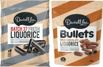 Coles Darrell Lea Bullets, Twists, Balls & Liquorice 160g-280g offer