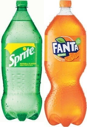 Coles Sprite or Fanta Soft Drink 2 Litre offer