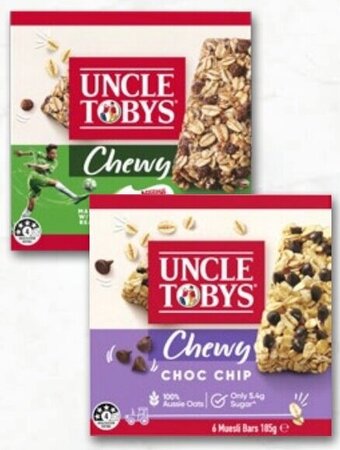 Drakes Uncle Tobys Muesli Bars 185g offer