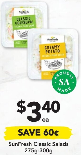 Drakes SunFresh Classic Salads 275-300g offer