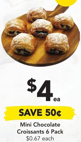 Drakes Mini Chocolate Croissants 6 Pack offer
