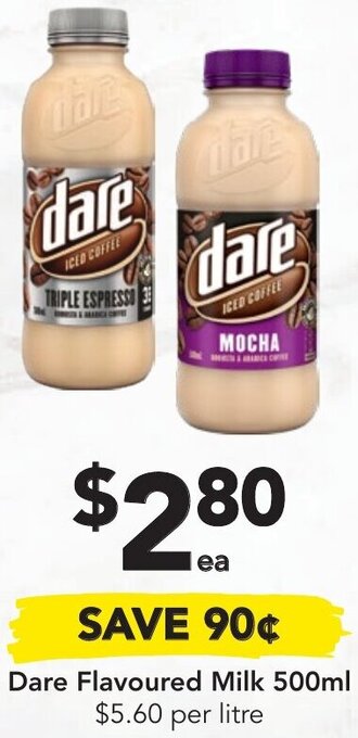 Drakes Dare Flavoured Milk 500ml offer